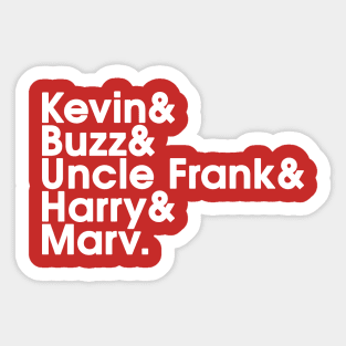 Home Alone Names Sticker